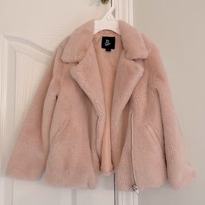 Art Class Pink faux fur jacket